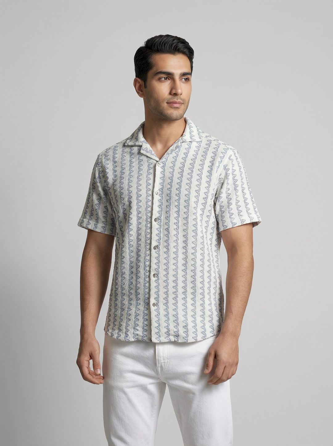 پیراهن خطی مردانه 3726